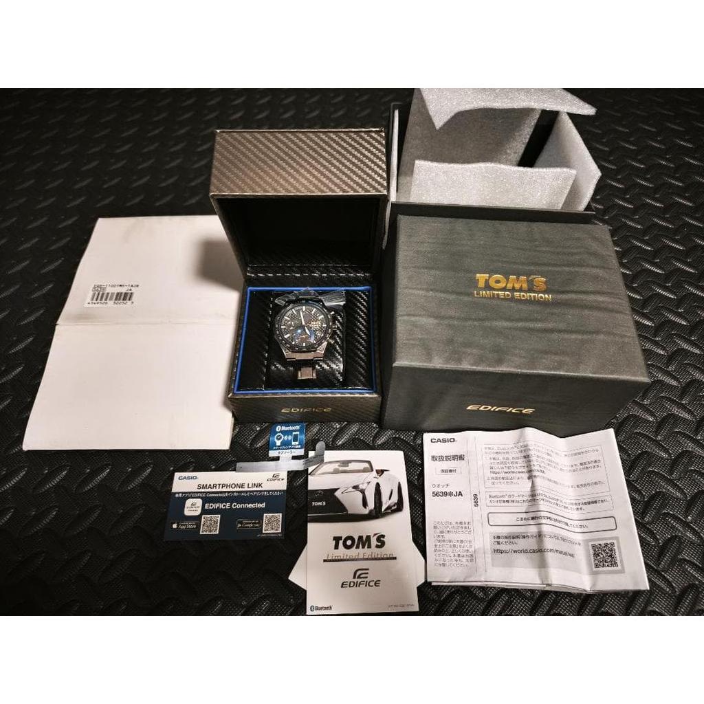 Used [Super rare! Limited item] Casio Edifice EQB-1100TMS TOM'S Blue