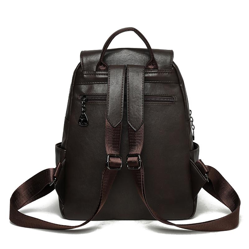 Women's PU Backpack Large Capacity Travel Backpack