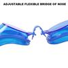1SET Mode Herren Damen Wasserdicht Anti-Beschlag Schwimmbrille UV-Brille Verstellbare Ohrstöpsel Nasenklammer Schwimmbrille