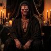 Professional Cosplay Props for Party Scary Zombie Head Masque, Adults Horror Latex Full Hood Secret Room Escape Game Prop Realistic Creepy Skeleton