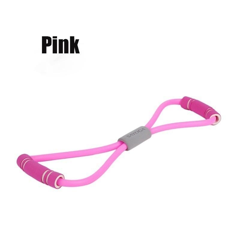 New Gym 8 Word Chest Developer Rubber LOOP Latex Resistance Bands Fitness Equipment Stretch Yoga Trai