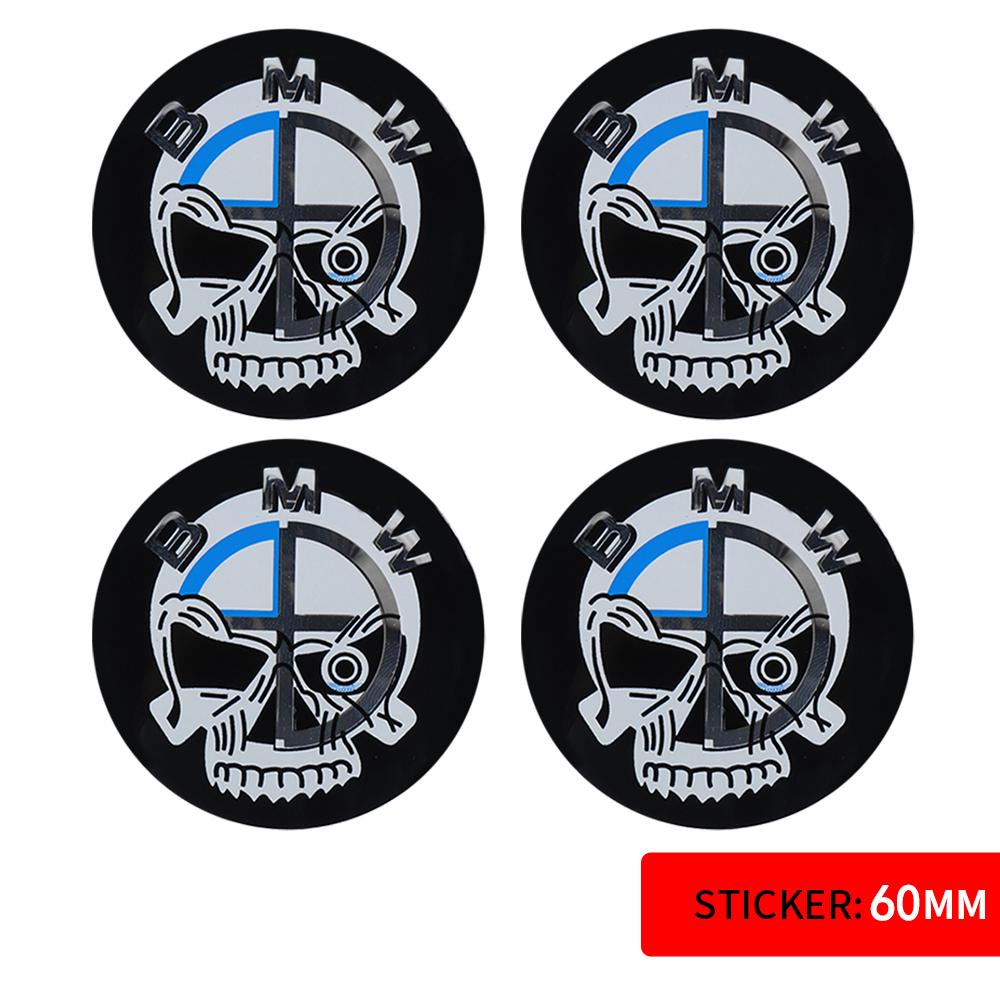 56/60/65mm Car Badge Wheel Center Cover Decal Hub Cap Decor Sticker Auto Modification Accessories For BMW M E36 E46 E60 E90 E39