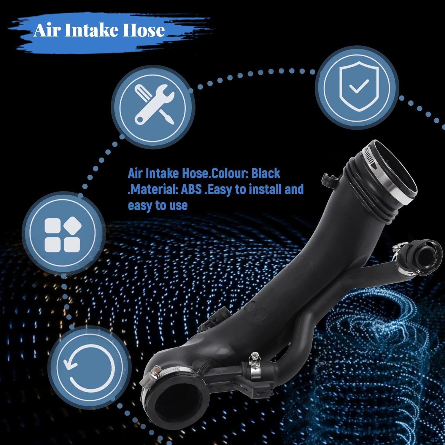 

Автомобильный воздухозаборный турбо-патрубок для 207 3008 5008 508 RCZ 1.6 16V для C4 C4L C5 III 9811909980, Черный, 306240