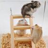 Wooden Climbing Ladder Hamster Guinea Pig Mouse Playing Toy Pet Cage Ornament
