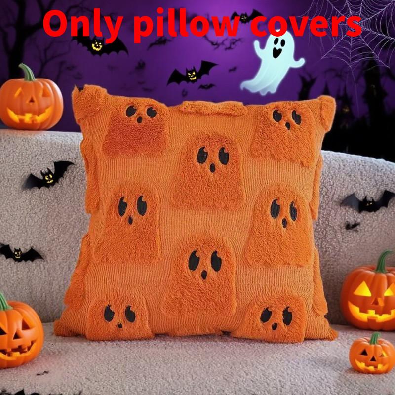 Ghost Halloween Cushion Cover Made Polyester Fun Design Living Room Decoration