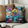 Cartoon Retro GGravity Falls Cushion Cover Pillowcase Upholstery Sofa Throw Pillow Home Decor Pillowcas