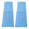 2Pcs 18in Flat Mop Cloth Bonded Fiber Mop Dual Use Mopping Pad with High Water Absorption