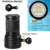 SecurityIng Diving Light Red Blue White Light 8000lm Waterproof Underwater 80M 120 Degree Wide Beam Scuba Diving Light Underwater Photo Video