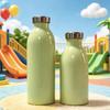 Portable 304 Stainless Steel Double-Layer Vacuum Thermos - Milk Cup, Small Mouth, Durable Design.
