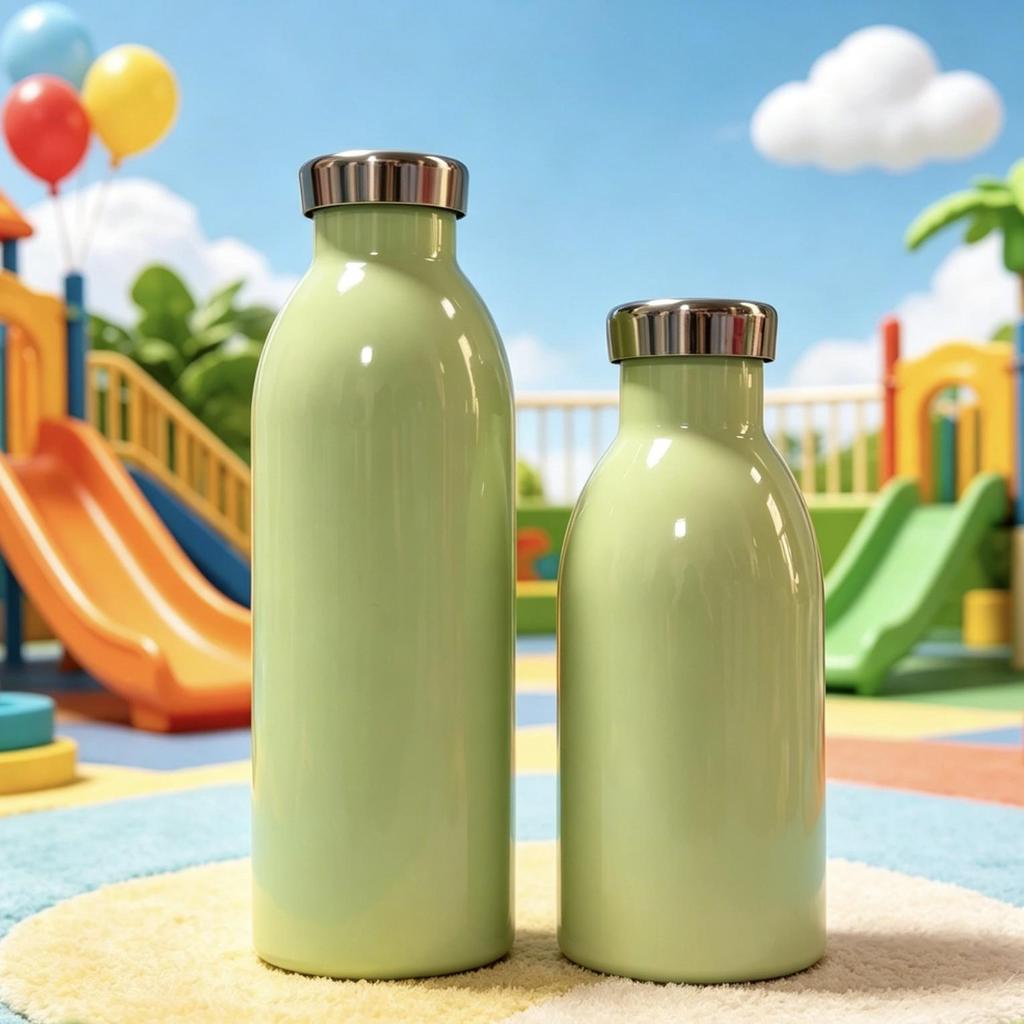 Portable 304 Stainless Steel Double-Layer Vacuum Thermos - Milk Cup, Small Mouth, Durable Design.