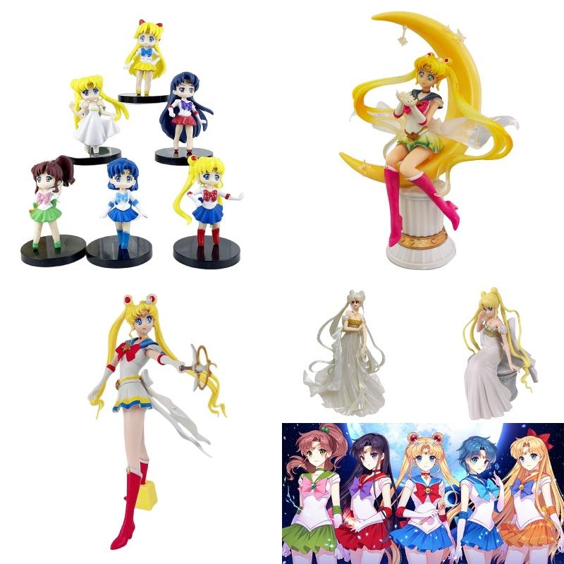 Authentic Pvc Sailor Moon Figures Complete Q-version Set