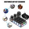 Programmable Customized Keyboard RGB Multifunctional Keypad 7 Colors Light High Precision Keypad USB Wired for PC Macbook Laptop