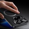 For Xiaomi 15S Pro Case Compatible with MagSafe PU TPU PC Phone Back Cover with Metal Lens Frame
