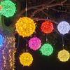 Dia20/30CM Big Globe Rattan Ball Christmas String Light Globe Ball Garland Fairy Light for Tree Holiday Wedding Party Decor