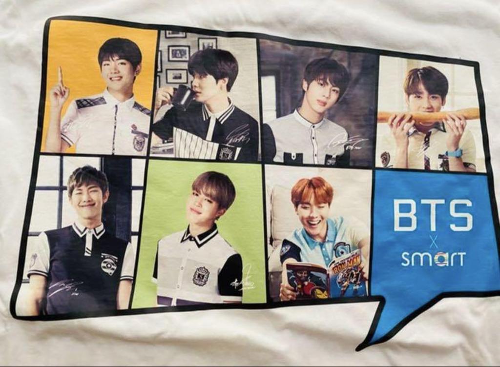[USED] Official BTS Smart T-Shirt, Short Sleeve, Signed