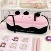 Heart Kawaii Pencil Case Embroidered Pencil Pouch Creative Cosmetic Bags  Stationery Box
