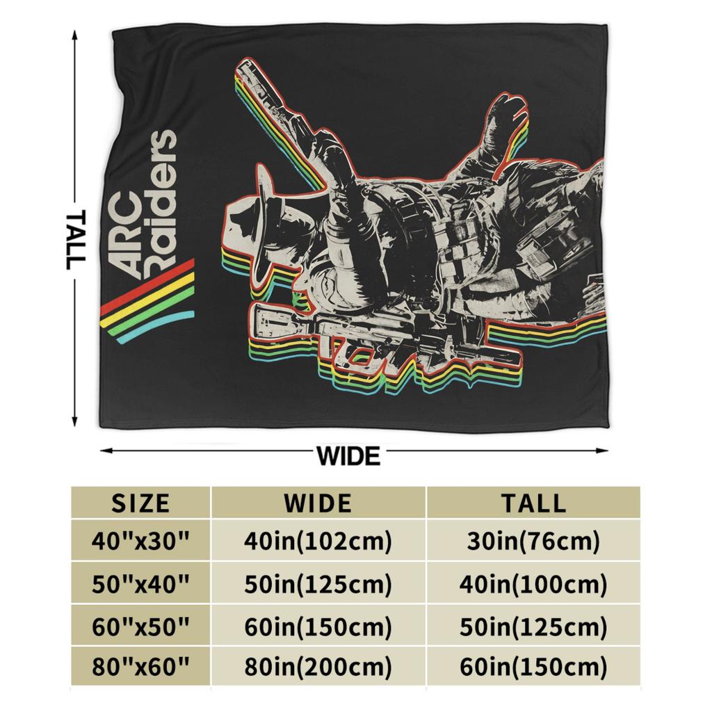Arc Raiders Blanket Super Warm Pattern Plush Bedding Throws For Girls Boys Couch Chair Sofa Bed Flannel Bedspread Bed Cover