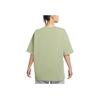 Nike Sportswear Essentials Oversized Solid Color Round Neck Casual Printed Short Sleeve Drop Shoulder T-Shirt Women Tops Oil-Green DX7911-386