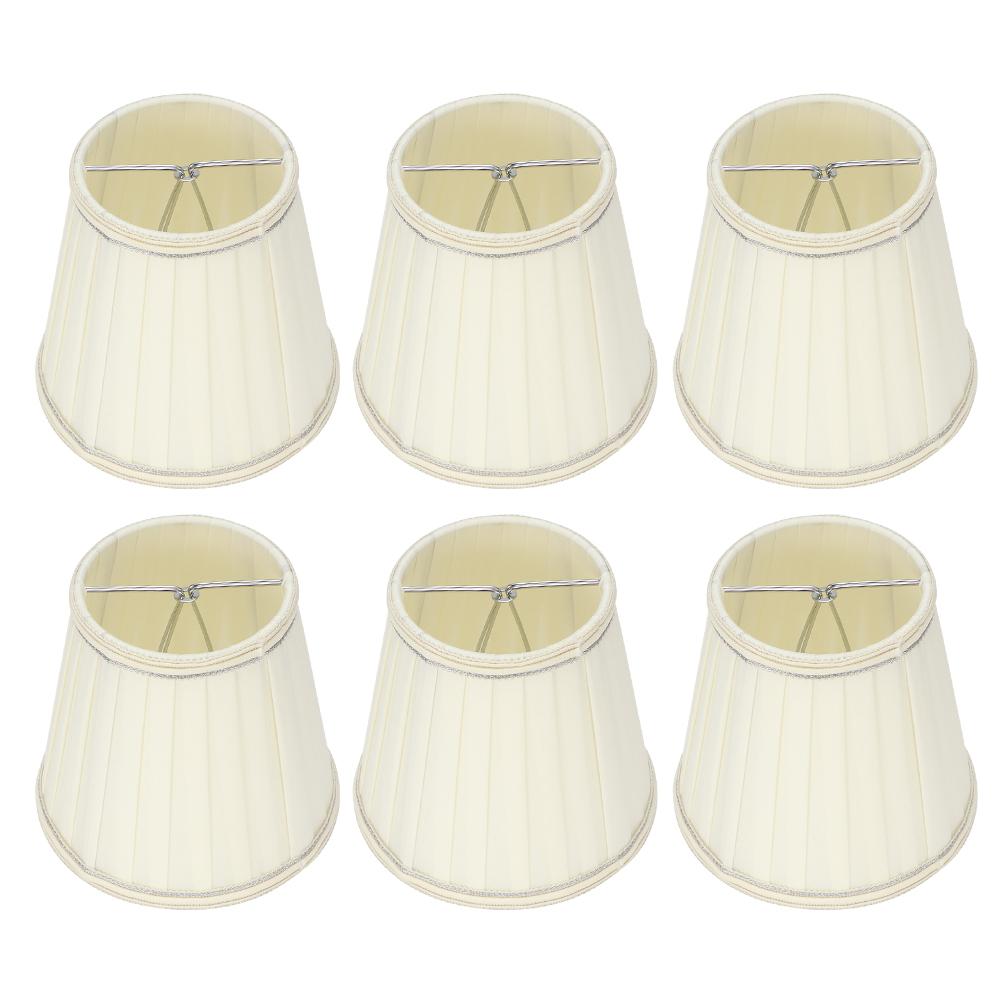 6PCS Modern Fabric Lampshade Light Cover Decoration for Home Chandelier Wall Pendant Lamp
