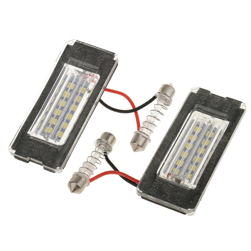 2Pcs Canbus LED Car Number License Plate Light Lamp For BMW E53 X5 1999-2003 E83 X3 2003-2006 Mini Cooper R56 R57 R58 R59