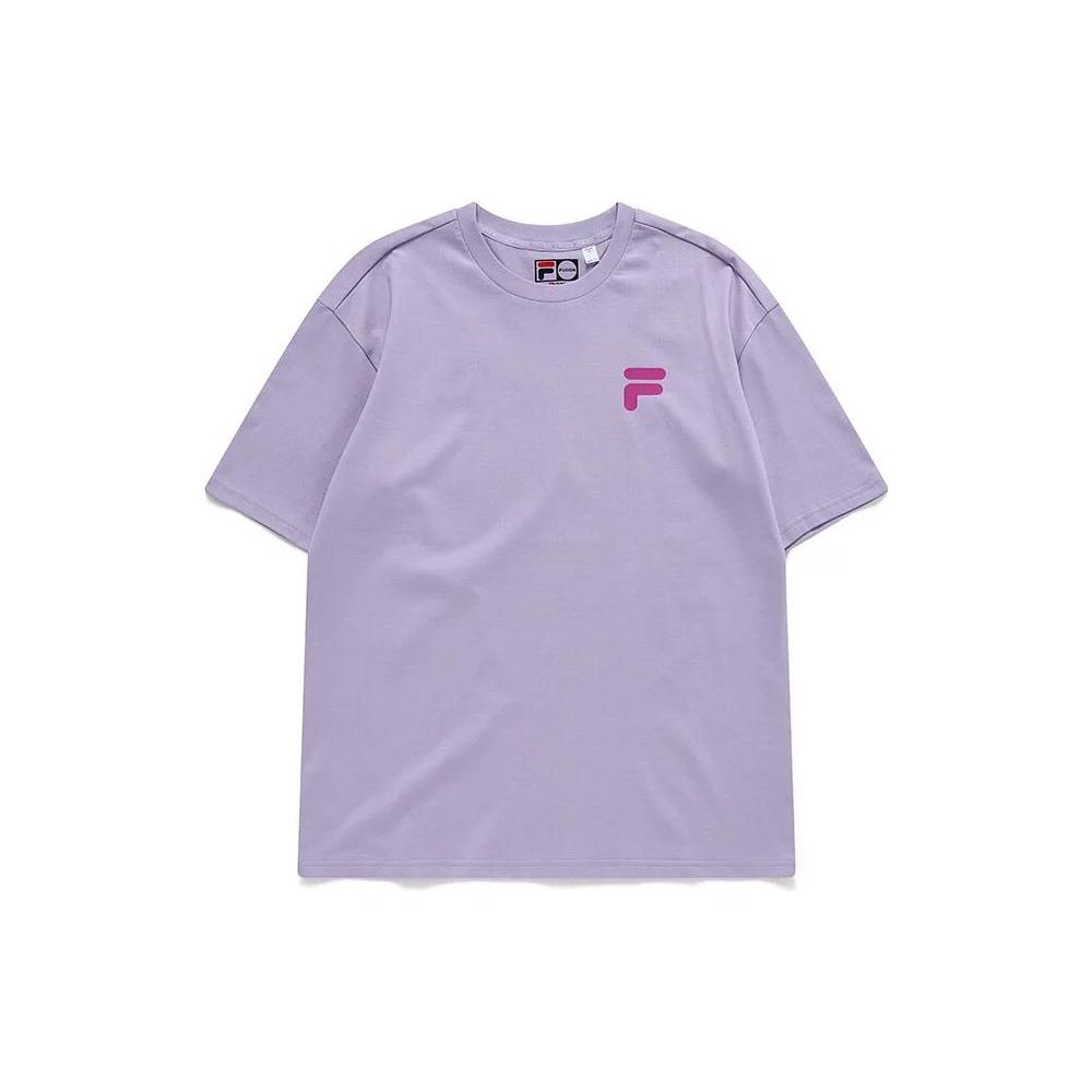 Fila Fusion American Retro Dopamine Casual Round Neck Short Sleeve T-Shirt Unisex T-Shirts T11U126110A-VT