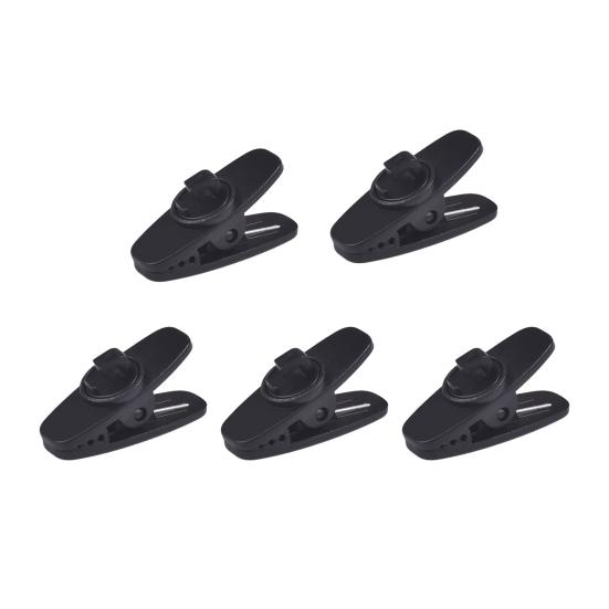 5Pcs Portable Rotatable Plastic Cable Clip Clamp for Earphone