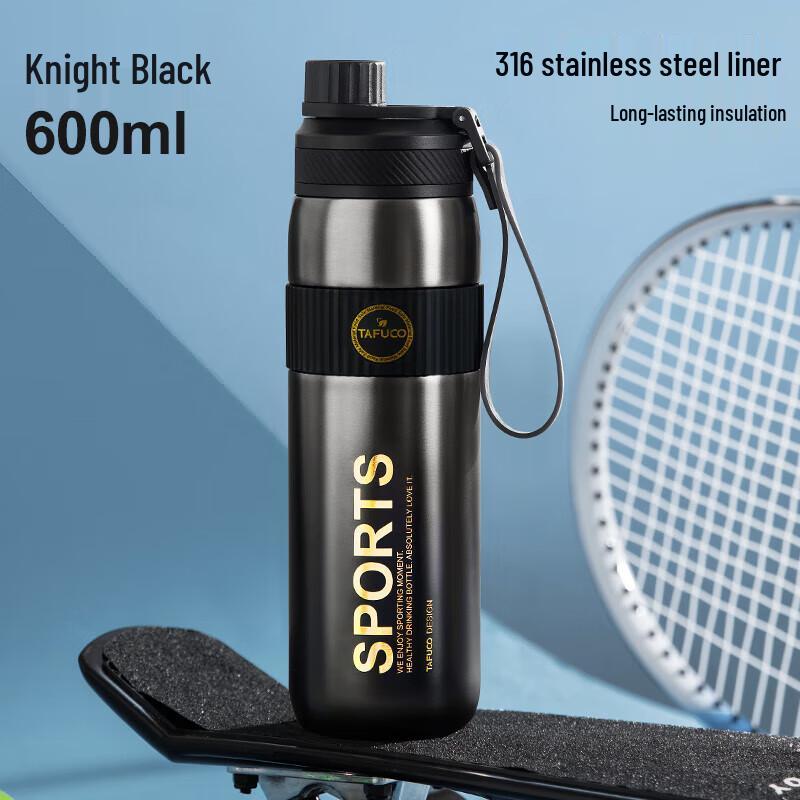 TAFUCO T1545 600ml Dual-Drink Thermos Bottle