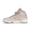 Air Jordan 5 Retro SE Craft GS Light Orewood Brown Kids Sneakers Cream Safety-Orange Flat-Pewter FD9220-180