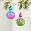 Colorful Christmas Tree Ornaments: Painted Octopus Ball Scene