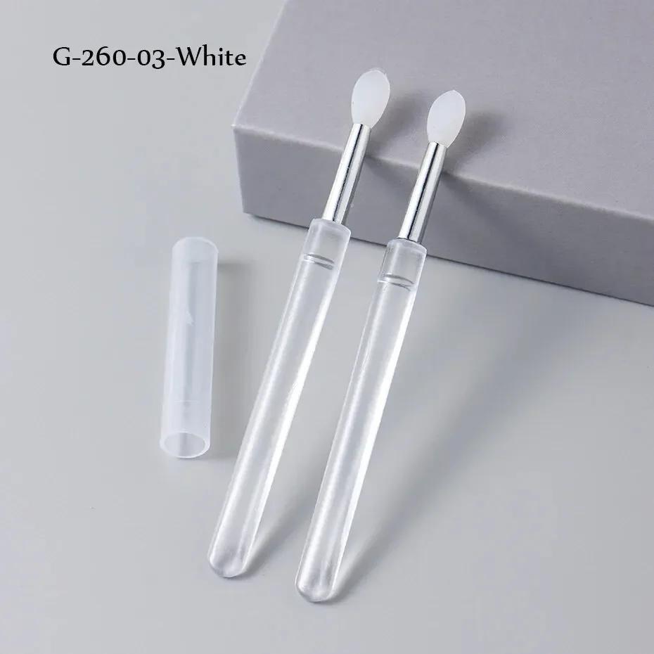 Silicone Applicator Sticks Nail Art Reusable Mirror Chrome Effect Glitter Applying Manicure Tool Pigment Silicone Nail Brush
