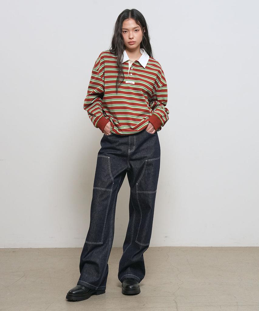 GENERALIDEA Non-Fade Carpenter Pants [Navy] / Gf1Lpt507
