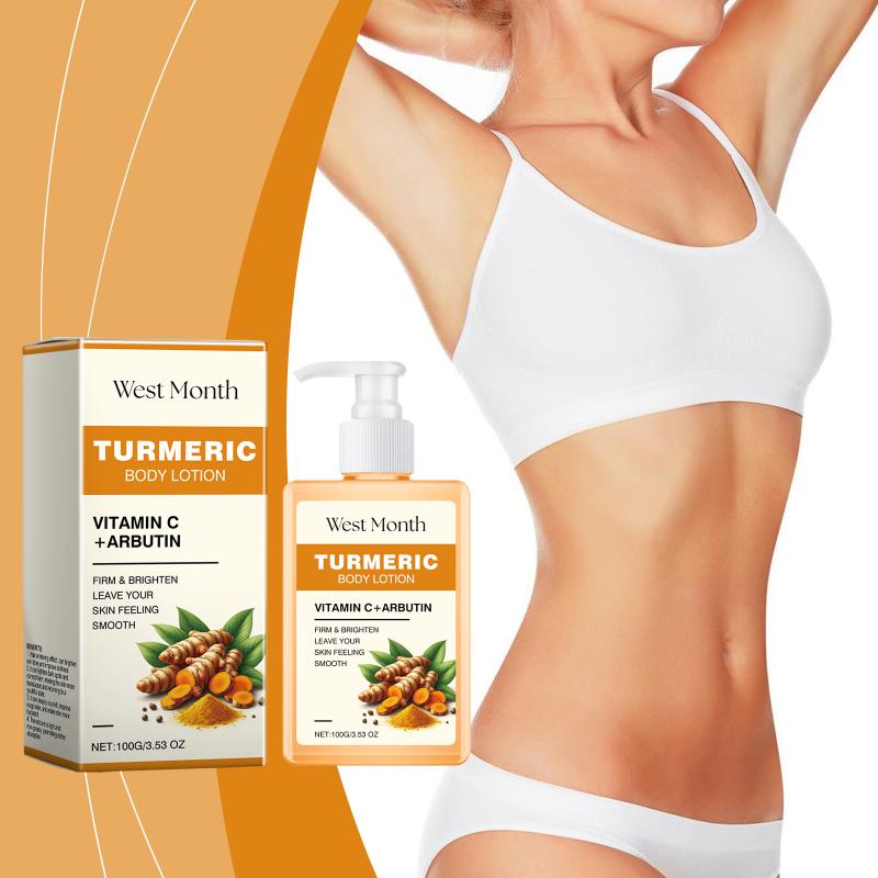Turmeric Body Lotion Brightening Skin Radiance Rejuvenating Cream Improve Dullness Even Skin Tone Moisturizing Body Care Product