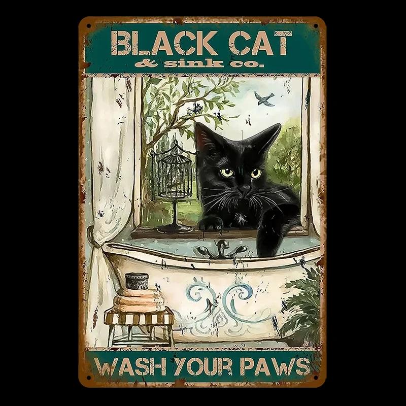 Vintage Funny WC Metal Sign Plaque - Lavatory Toilettes Design - Wall Art Perfect for Bar Club Bathroom Restroom Decoration
