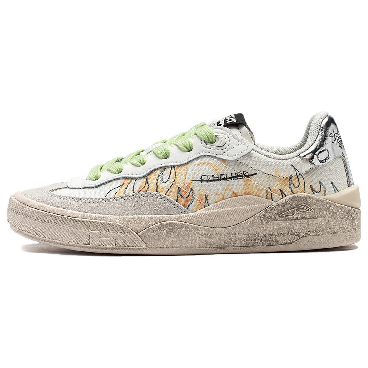 (WMNS) Li-Ning Skate General  White Graffiti  Women s AEPSA50-7 EU 35⅔