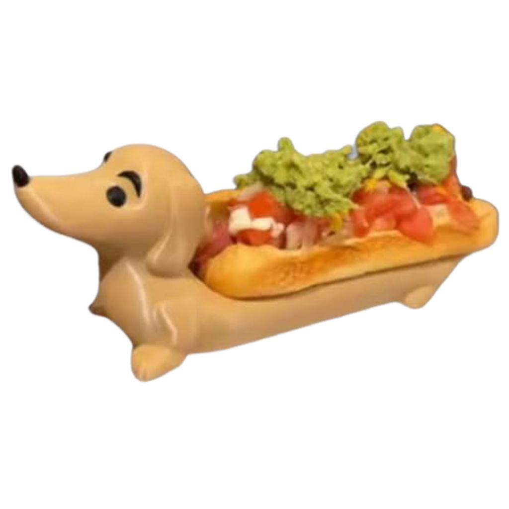 Lovely Funny Dachshund Dinner Plate Cute Shaped Sandwiches Puppy Dinnerplate for Restaurant Hotel Hot Dogs Sushi Serving Tray