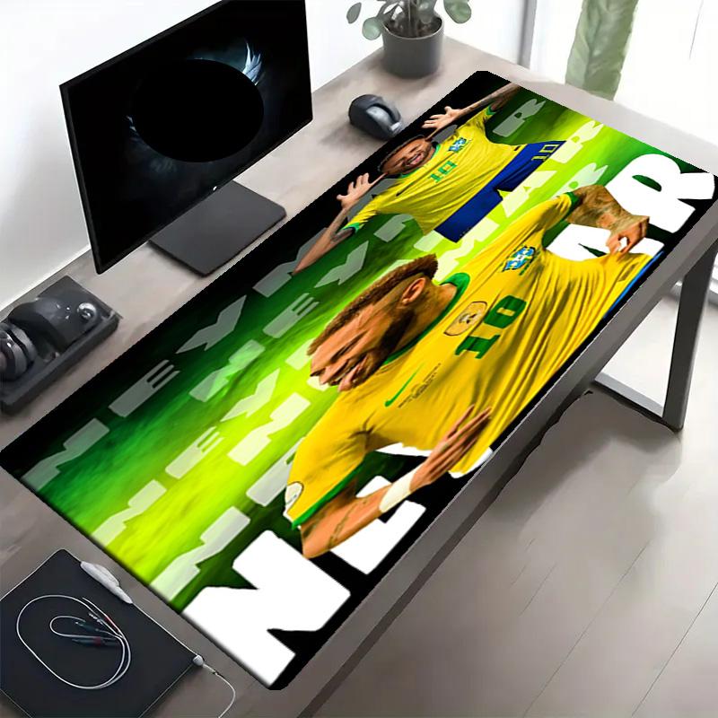 Neymar Jr Print Mouse Pad, Anti‑Slip Desktop keyboard Mat, for PC Laptop Gaming Working Daily Use, Cool Festival Surprise Gift