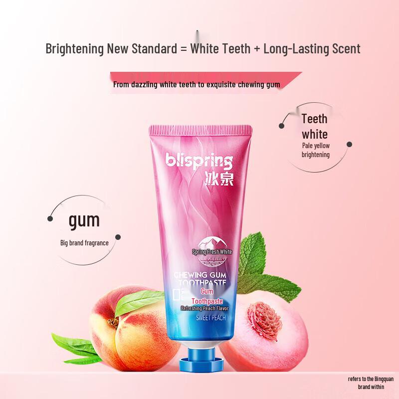 blispring Fresh Breath & Whitening Chewing Gum Toothpaste