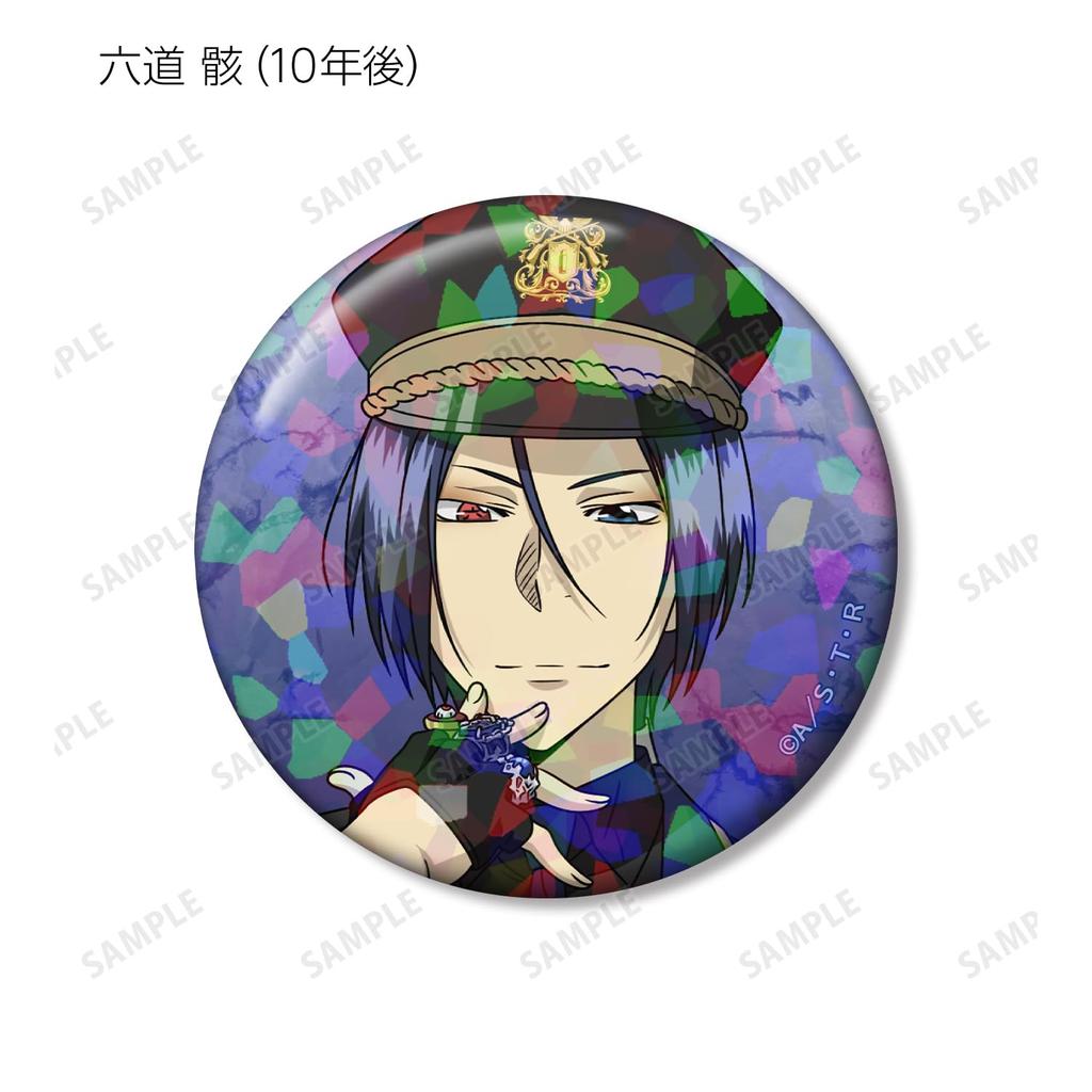 Katekyo Hitman Reborn Original Illustration Black Military Ver. Trading Hologram Can Badges Box of 10