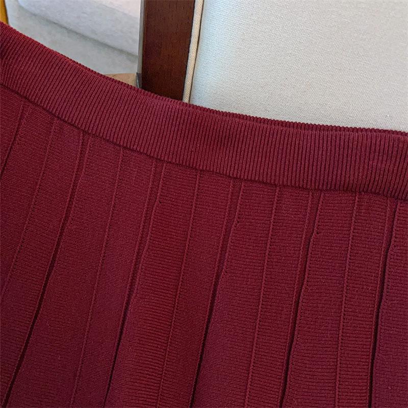 Plus-Size A-Line Sweater Skirt for Women - Slimming, Long, and Loose Fit