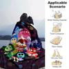 1pc Inside Out Printing Blanket - Soft, All-Season Throw for Office Blanket,  | Personalized Gift with Adorable Cartoon Design