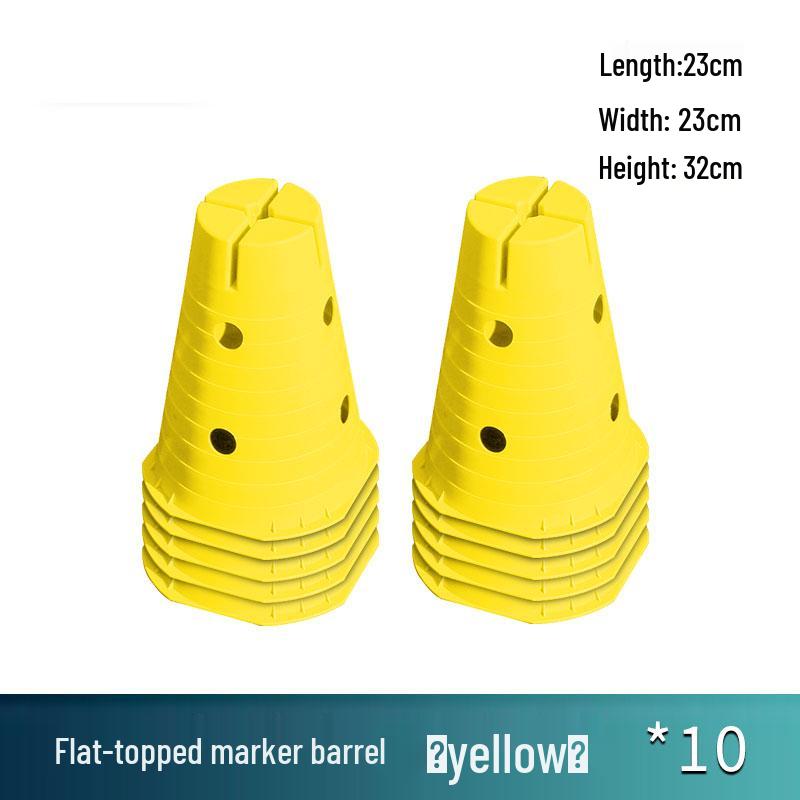 Children's Sensory Training Ice Cream Marker Cones with Holes - Kindergarten Flat-Top Bucket Hurdles and Teaching Aids