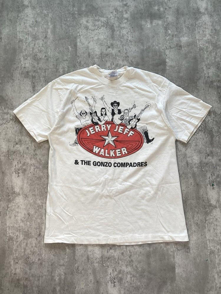 90s Jerry Jeff Walker and the Gonzo Compadres Unisex Concert S to 5XL B039 Unisex T-Shirt L