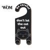 Cat Room Entrance Warning Door Handle Sign, Wooden Cartoon Hanging Reminder, Pet Sign Safety Knob Hanger, for Bedroom And Entryway Doors Decorative