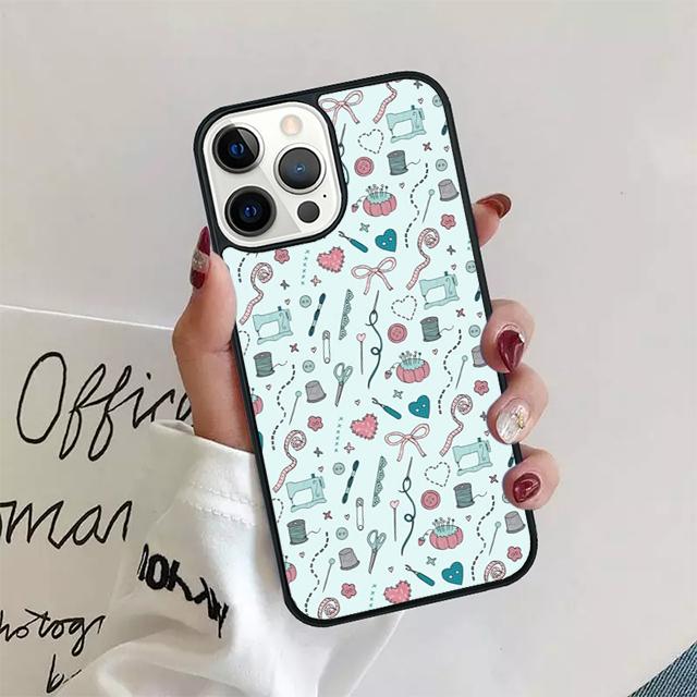 Sewing Scissors Coque Shell For iPhone 17 Air 15 16 14 13 12 Pro Max 11 Pro Max Plus Phone Case Cover