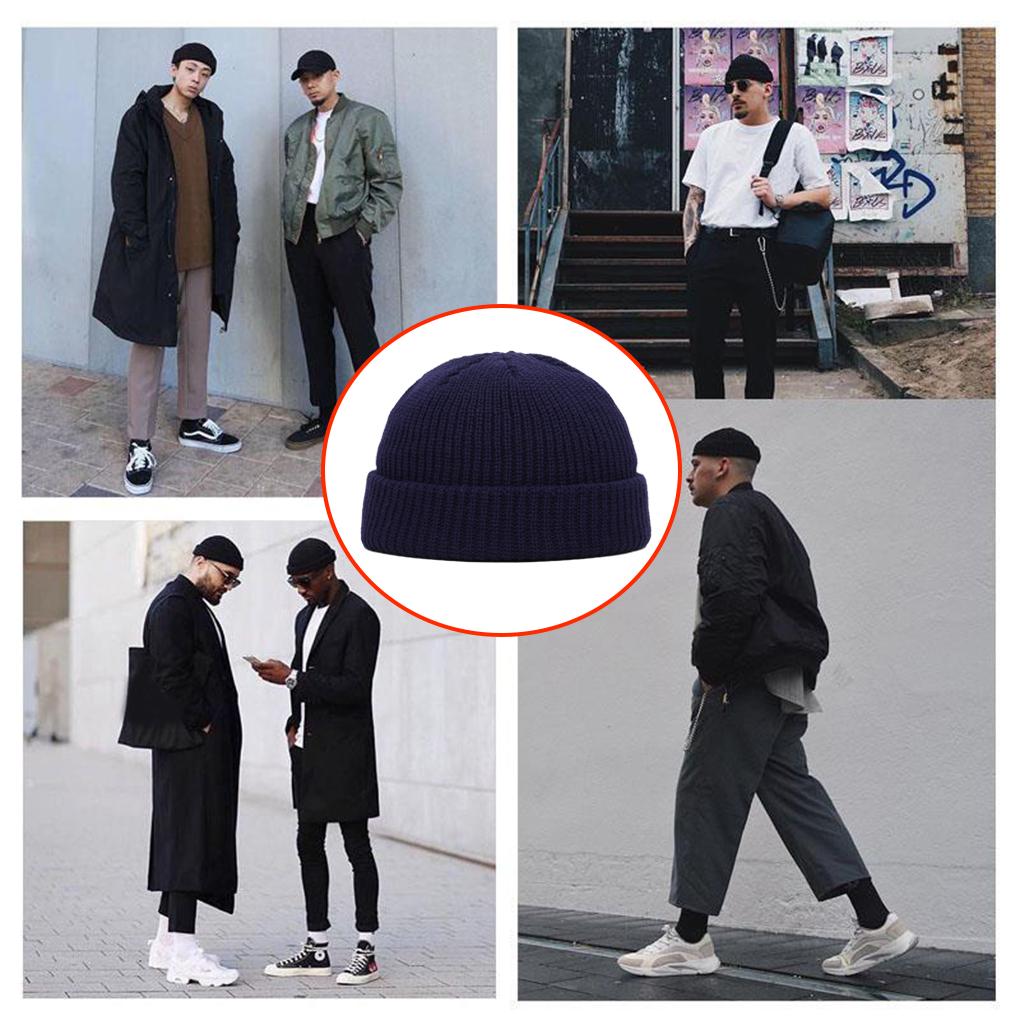 Men Women Beanie Casual Hat Solid Dressing Color Comfortable Headwear Elastic Cold Headgear Winter Cap Weather Clothing