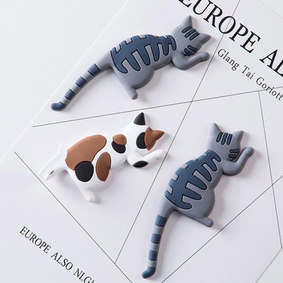Creative Fridge Hook Cartoon Animal Shape Cat Tail Refrigerator Magnet Sticker for Home