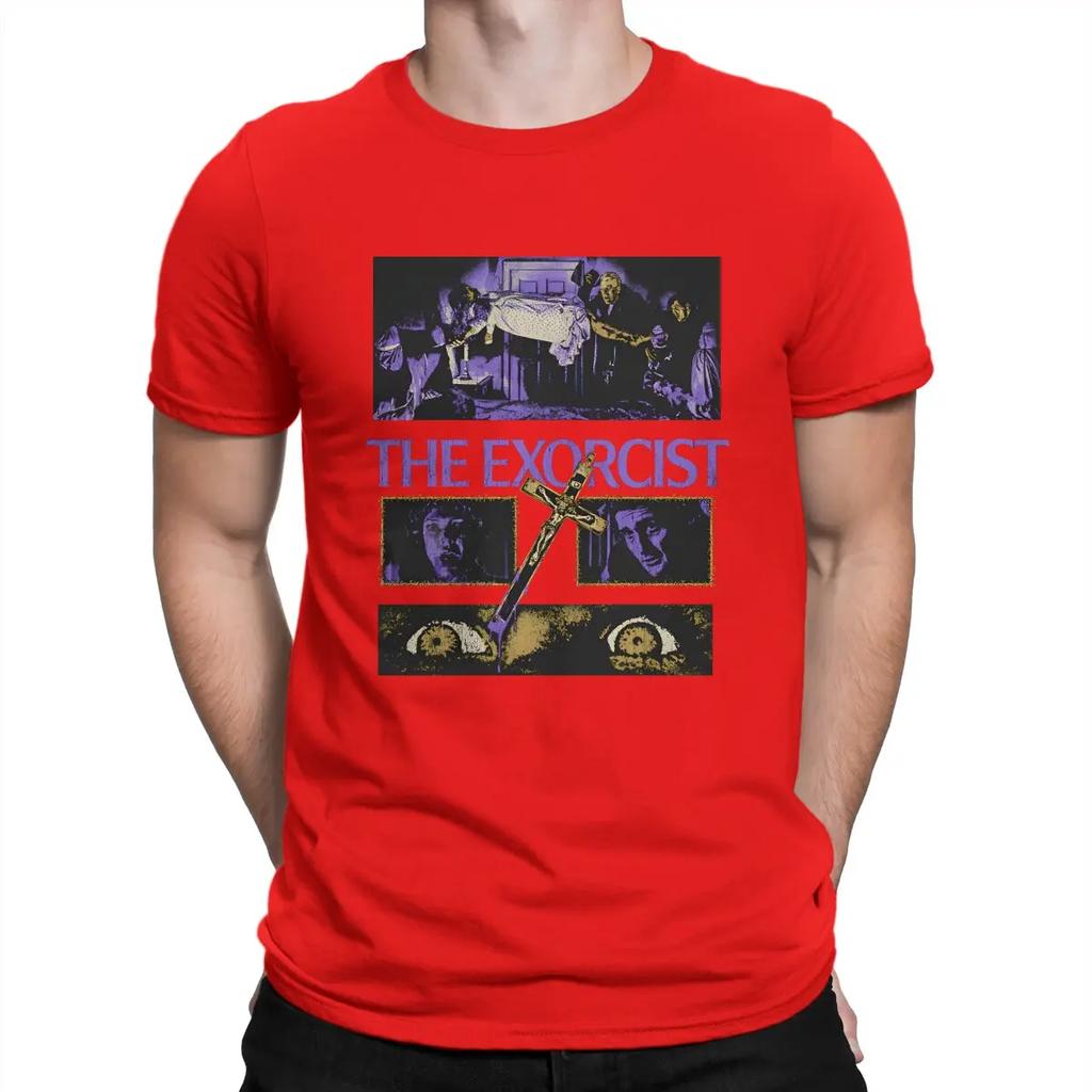 Funny Nobody T-Shirts for Men Crew Neck 100% Cotton T Shirts T-The Exorcist Short Sleeve Tee Shirt Adult Clothes