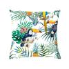 Tropical Plant Cushion Cover Polyester Green Leaf Decorative Pillow Cover Throw Pillow Cover Home Cushion Cover
