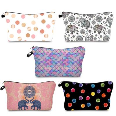 Damen Kreativität Print Kosmetiktasche Toilettenartikel Organisieren Reise Aufbewahrungskoffer 6839