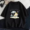Korean Fashion Tees Summer Kawaii T-shirt Japanese Cartoon Cute Cat Short Sleeved Tshirt Pet Graphic Blouse Streetwear Clothes